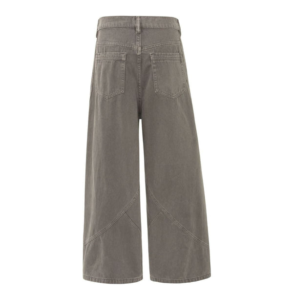Patchwork Deconstructed Relaxed Loose Fit Stretch Casual Jogger Pants