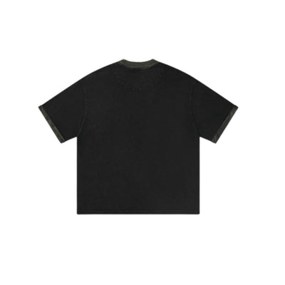 Stone Wash Camo Boxy T Shirt 8.5oz