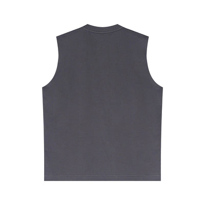 Quick Dry Raw Edge Muscle Tank 210gsm