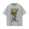 Streetwear Stone Wash Graphic Tee-INNBLAC