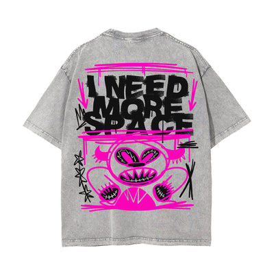 I Need More Space Graffiti Graphic Tee-INNBLAC