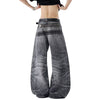 Butterfly Stud Barrel Leg Denim Jeans