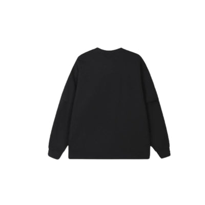 Streetwear Loose Fit Double-Layer Long-Sleeve Tee