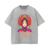 Japanese Geisha Stone Wash Graphic Tee-INNBLAC
