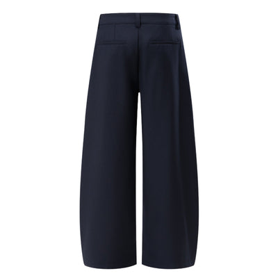 Solid Color Wide Leg Casual Pants