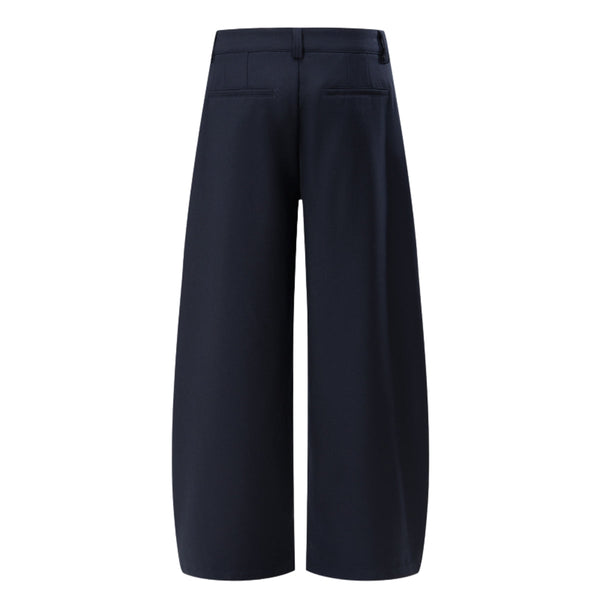 Solid Color Wide Leg Casual Pants