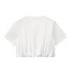 Double-Layer Bubble-Hem Cropped Streetwear Tee