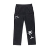 Solid Embroidered Relaxed Straight Leg Jeans