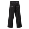 Barbed Wire Embroidered Bootcut Jeans