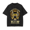 I May Not Have A PHD Stone Wash Graphic Tee-INNBLAC