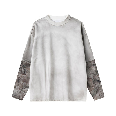 Branch Camo Sleeve Spray-Dyed Fleece Sweatshirt