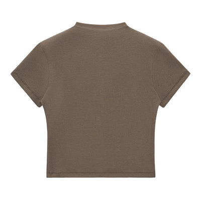 Minimal Textured Knit Fit T-Shirt