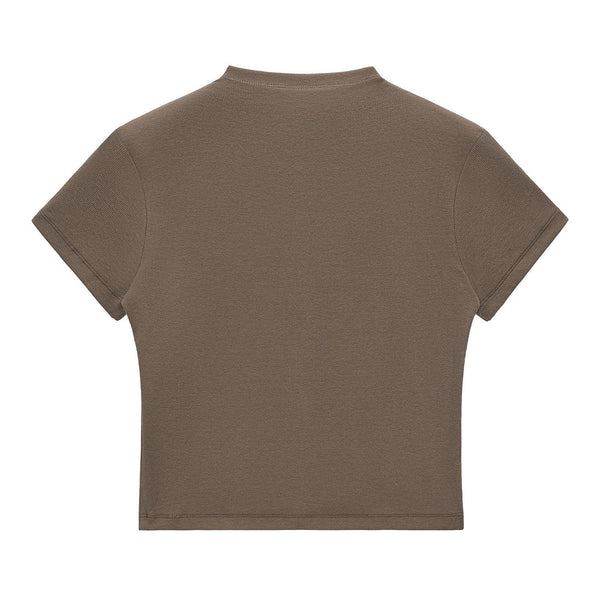 Minimal Textured Knit Fit T-Shirt