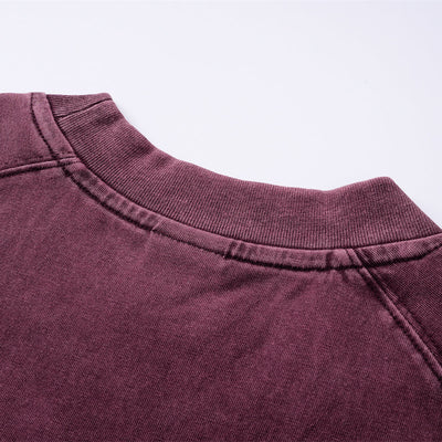 Vintage Washed Patchwork Cotton Tee 285gsm