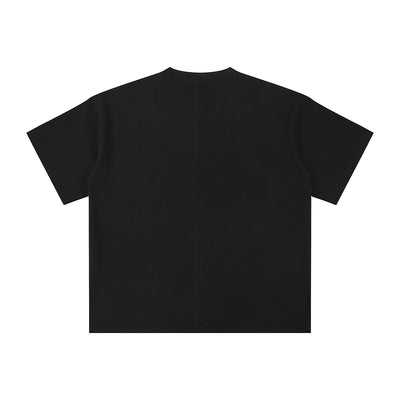Heavyweight Waffle Split-Hem Texture T-Shirt