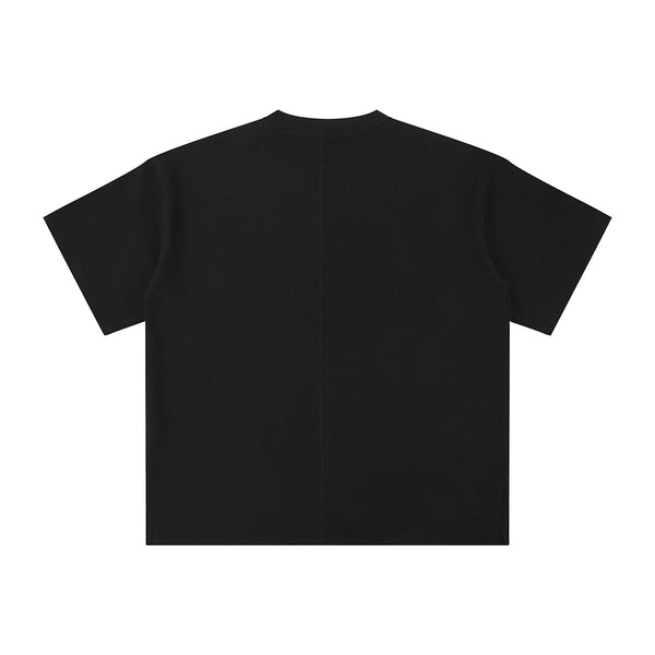 Heavyweight Waffle Split-Hem Texture T-Shirt
