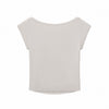 Solid Slim Fit Cropped Hot Girl Tee