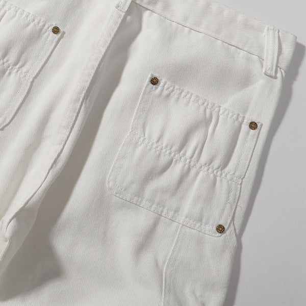 Zipper Hem Slight Flared Leg Cargo Pants