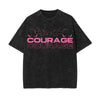 Courage Streetwear Stone Wash Graphic Tee-INNBLAC