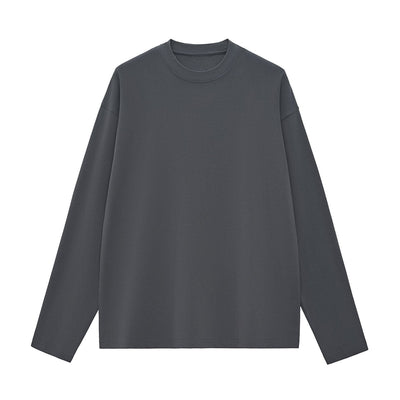 Solid Long-Sleeve Cotton T-Shirt 8.1oz