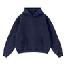 Soft Cotton Fleece Front Pocket Pullover Hoodie
