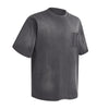 Swirl Dyed Distressed Pocket Loose Fit Crew Tee
