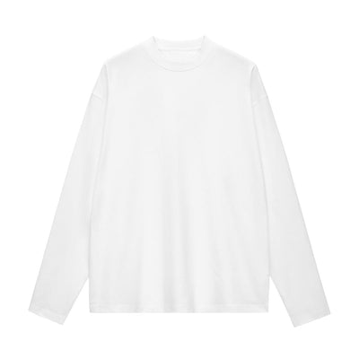 Solid Long-Sleeve Cotton T-Shirt 8.1oz
