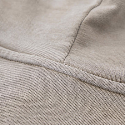 Ombre Raw Edge Kangaroo Pocket Distressed Hoodie