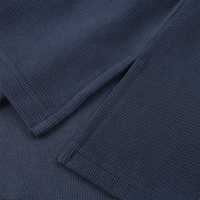 Heavyweight Waffle Split-Hem Texture T-Shirt