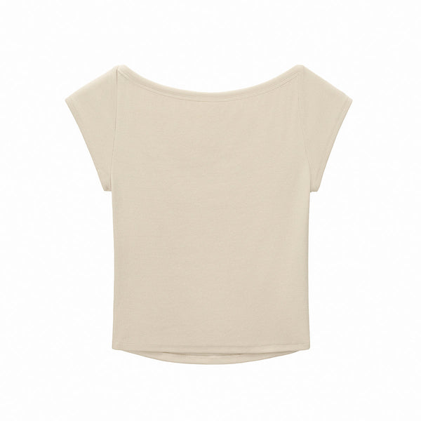 Solid Slim Fit Cropped Hot Girl Tee