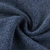 Crew Neck Washed Knit Denim Sweatshirt