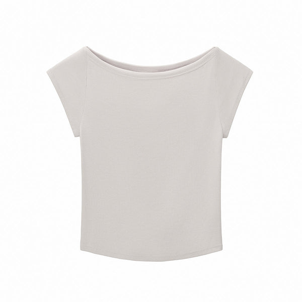 Solid Slim Fit Cropped Hot Girl Tee