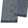 Faded Blue Vintage-Sanded Wide-Leg Jeans