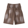 Casual Drawstring Double Waistband Shorts