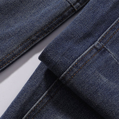 Front Pocket Embroidered Washed Wide Leg Jeans