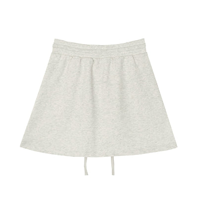 Solid Color A-Line Mini Skirt