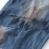 Distressed Paint Splatter Barrel-Leg Jeans