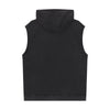 Raw Edge Sleeveless Muscle Hoodie