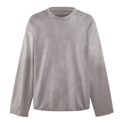 Destroyed Wash Long Sleeve Shirt