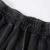 Streetwear Distressed Curved Panel Straight-Leg Pants