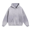 Destroyed Oversized Acid Wash Bleach Splatter Hoodie