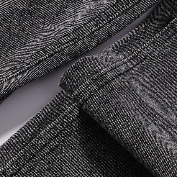 Faded Grey Distressed Wide Leg Vintage Jeans