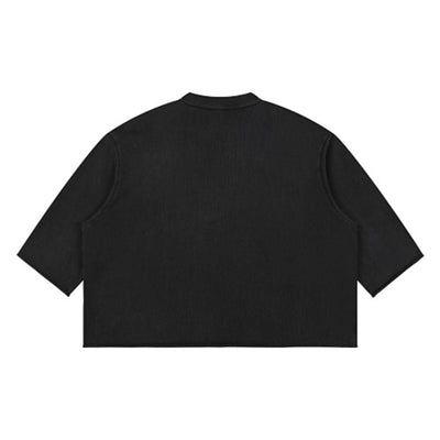 Heavyweight Vintage Wash Relaxed Fit Raw Edge T-Shirt