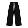 Relaxed Raw Hem Puddle Pants