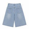 Graphic Print Loose Fit Denim Capri Shorts