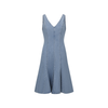Light Wash V-Neck A-Line Denim Dress