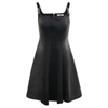 Strappy A-Line Washed Denim Mini Dress