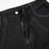 Vintage Washed Paneled Barrel-Leg Baggy Jeans