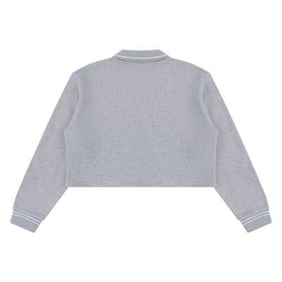 410G Heavyweight Cotton Cropped Sweatshirt | Coverstitch Detail Street Pullover