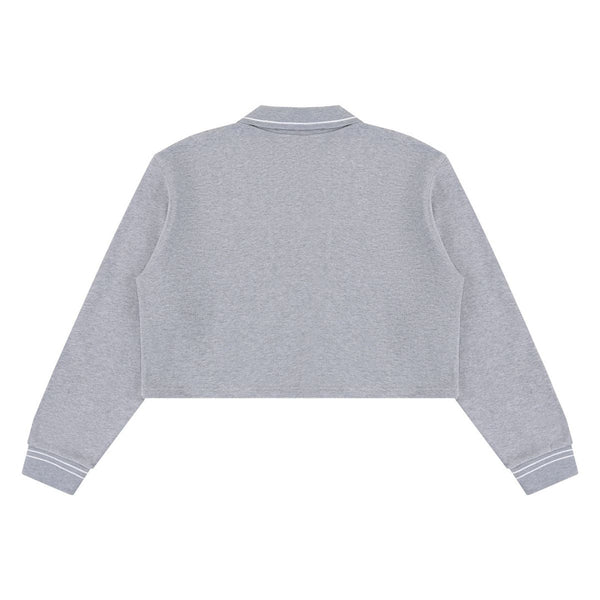 410G Heavyweight Cotton Cropped Sweatshirt | Coverstitch Detail Street Pullover